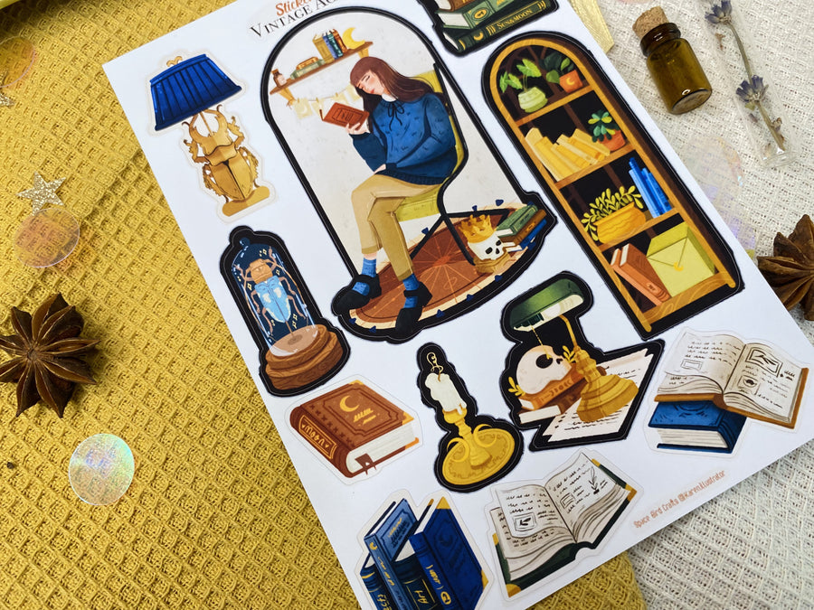 Vintage Academy Sticker Sheet