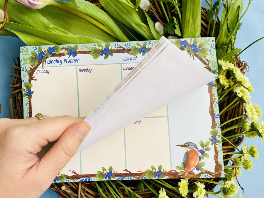 Blueberry A5 To Do - Weekly Planner Notepad