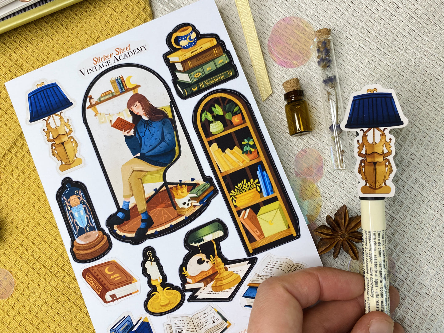 Vintage Academy Sticker Sheet