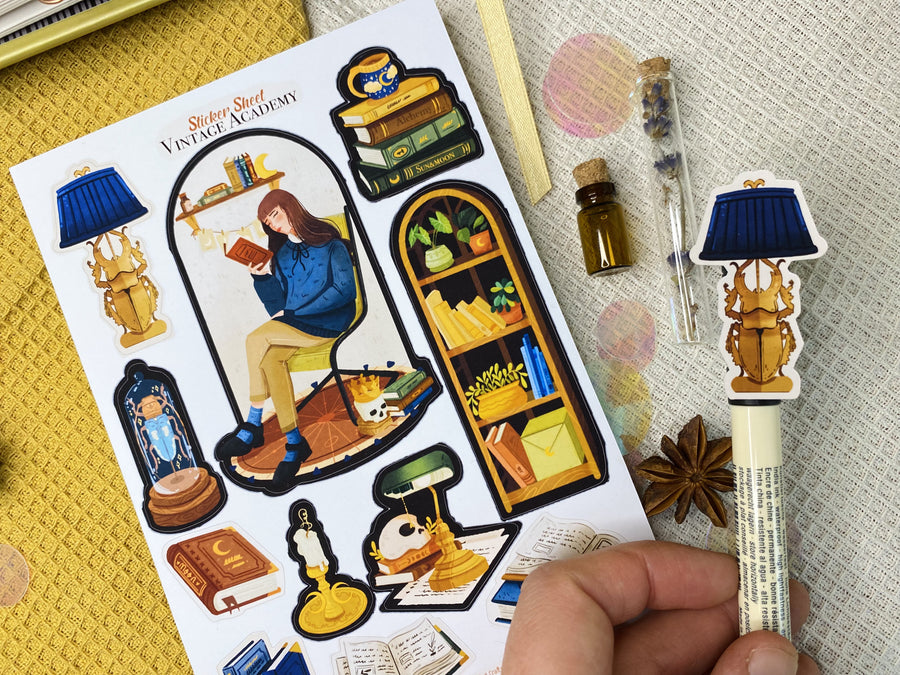 Vintage Academy Sticker Sheet