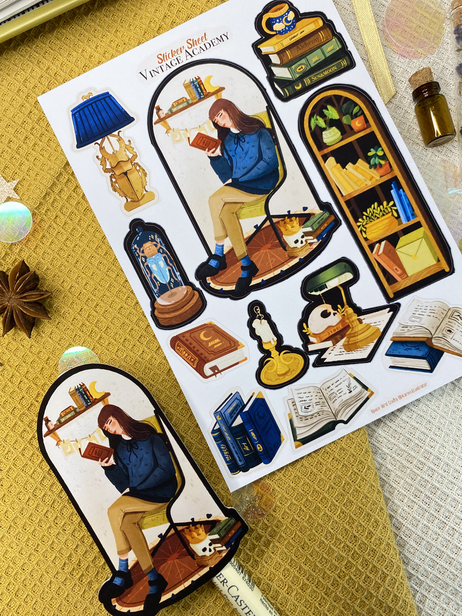 Vintage Academy Sticker Sheet