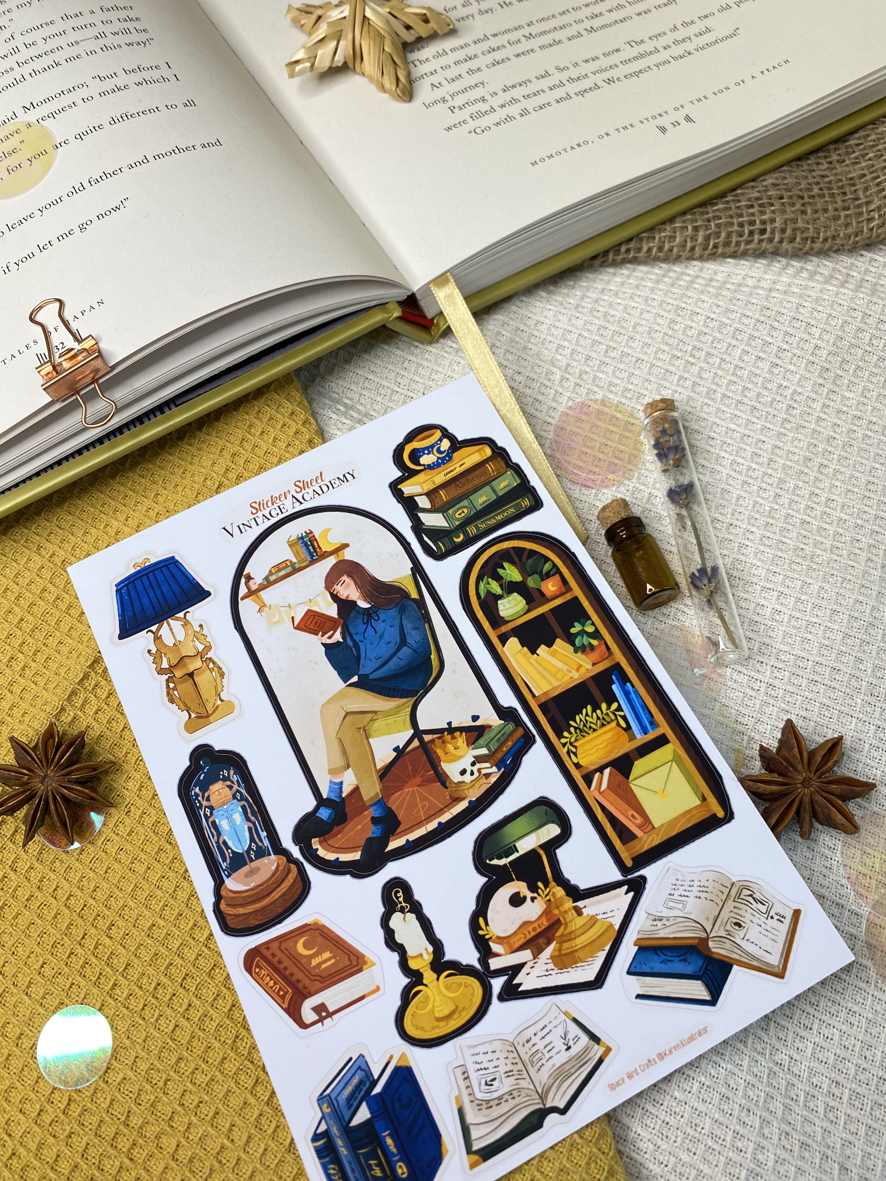 Vintage Academy Sticker Sheet