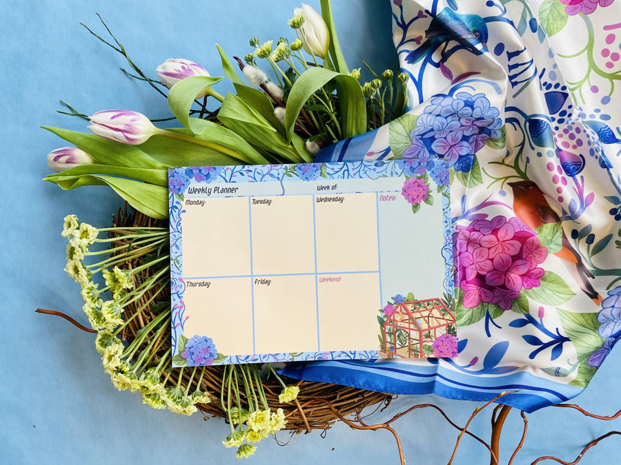 Blue A5 To Do - Weekly Planner Notepad