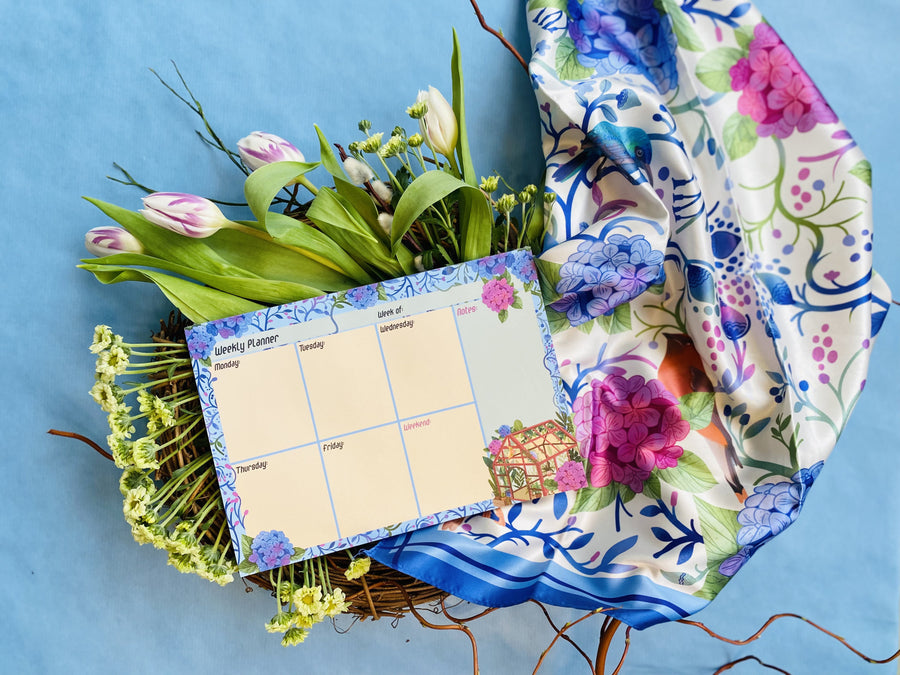 Blue A5 To Do - Weekly Planner Notepad