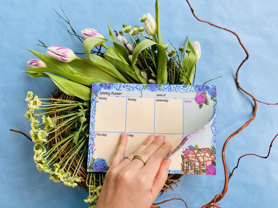 Blue A5 To Do - Weekly Planner Notepad