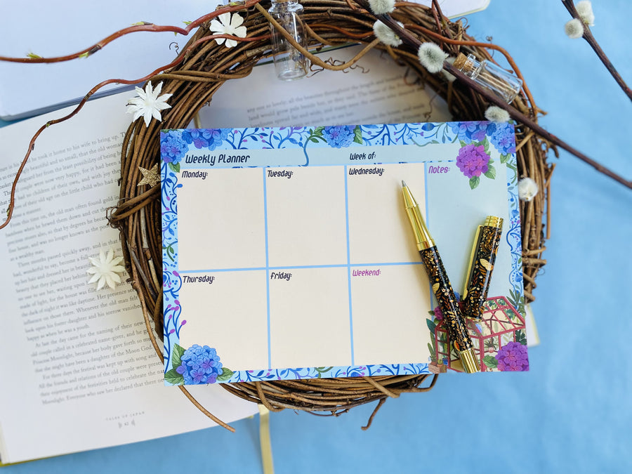 Blue A5 To Do - Weekly Planner Notepad