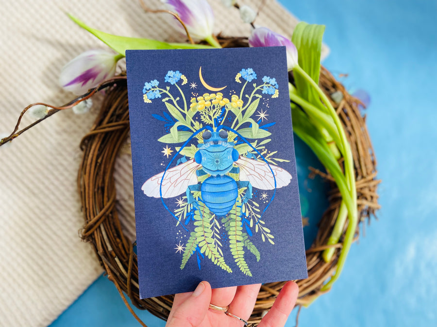 A Set of 2025 Bee Art Prints