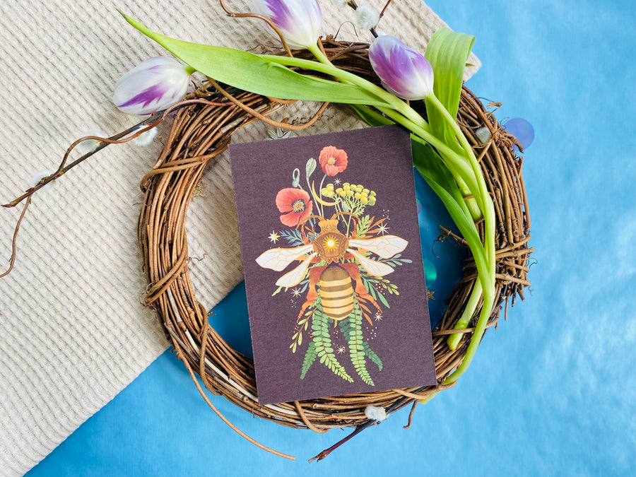 A Set of 2025 Bee Art Prints