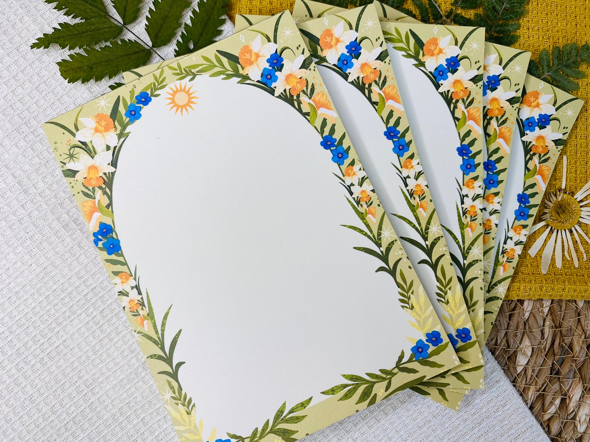 Daffodil Garden Notepad A6 To-Do List