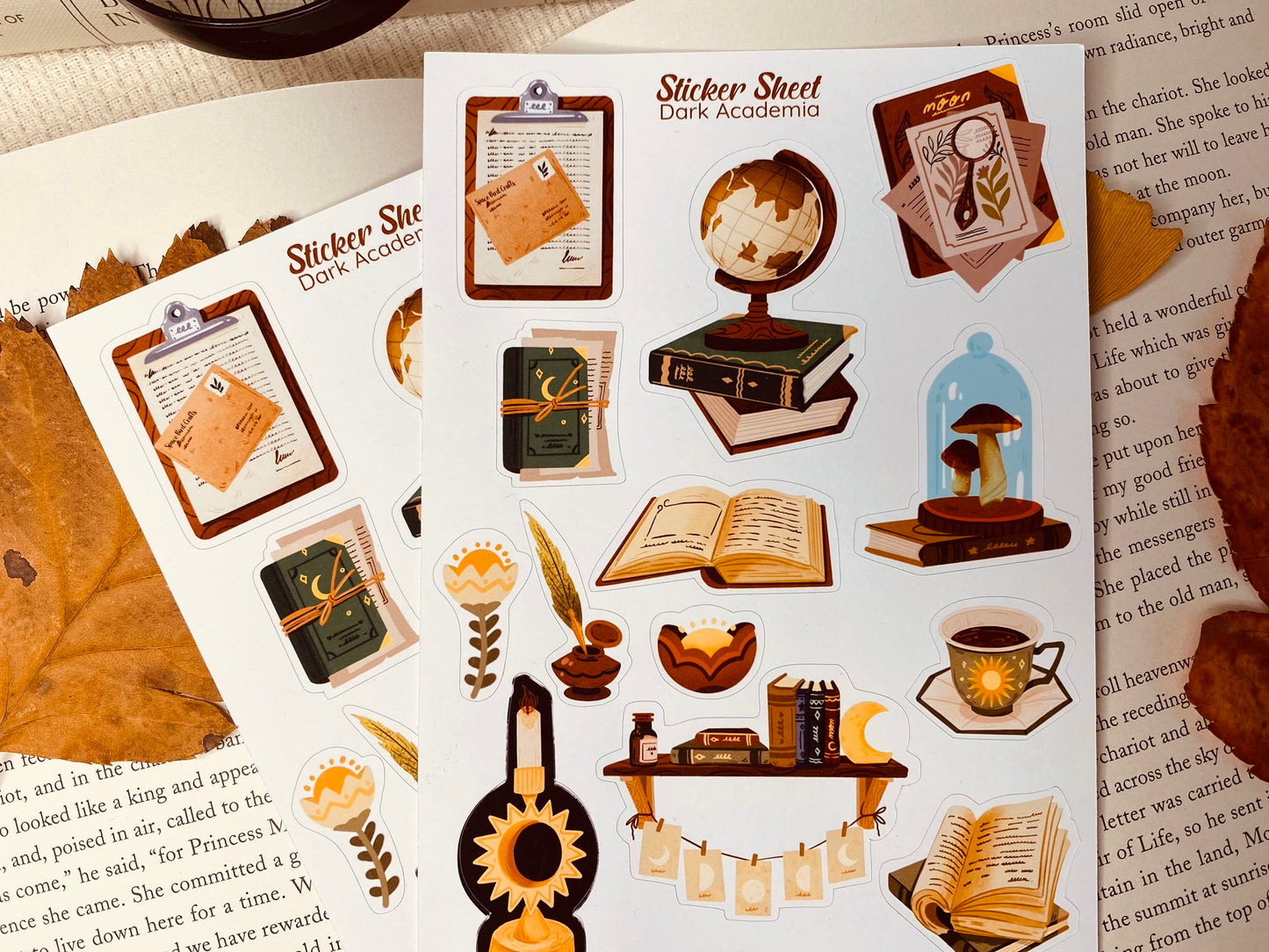Dark Academia Sticker Sheet