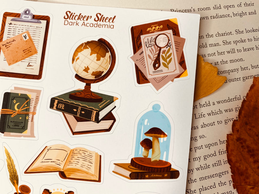 Dark Academia Sticker Sheet