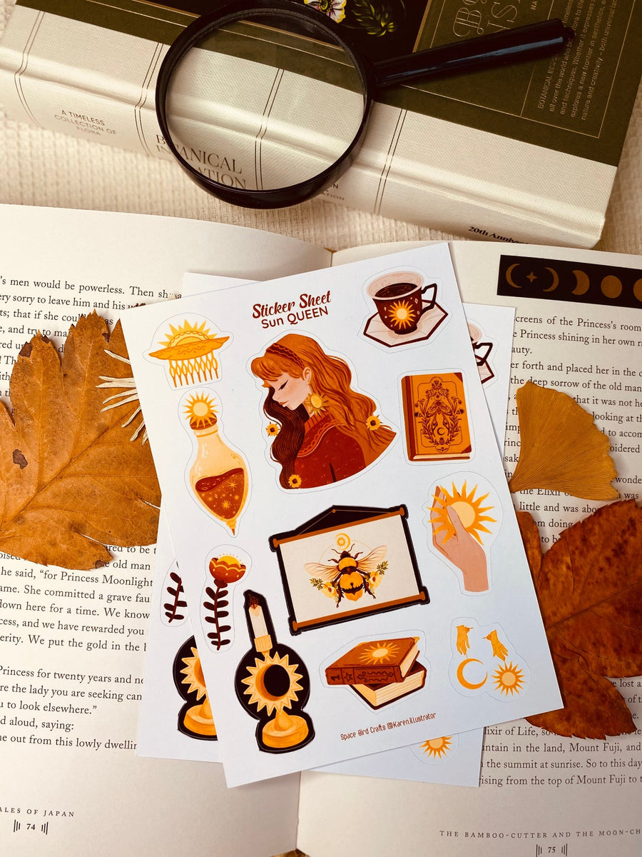 Sun and Moon Queen Sticker Sheet