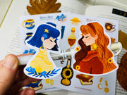 Sun and Moon Queen Sticker Sheet