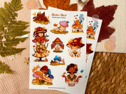 Mushroom Witch Sticker Sheet