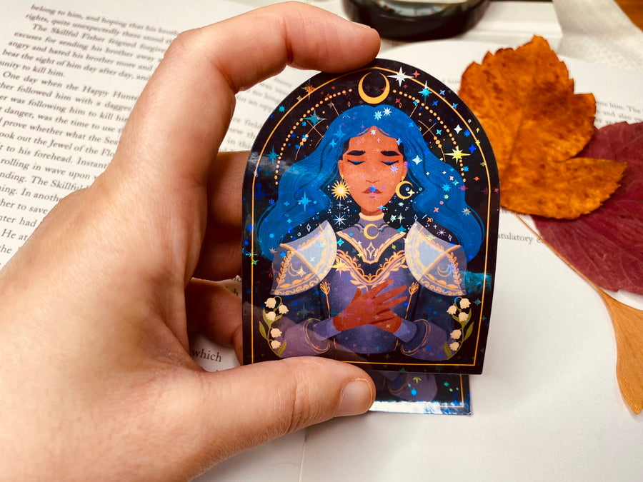 Women Warriors Holographic Vinyl Stickers