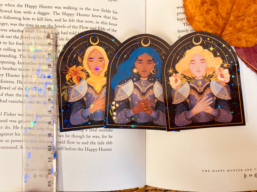 Women Warriors Holographic Vinyl Stickers