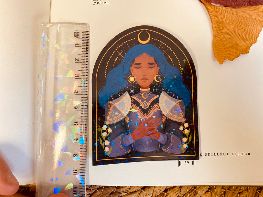 Women Warriors Holographic Vinyl Stickers