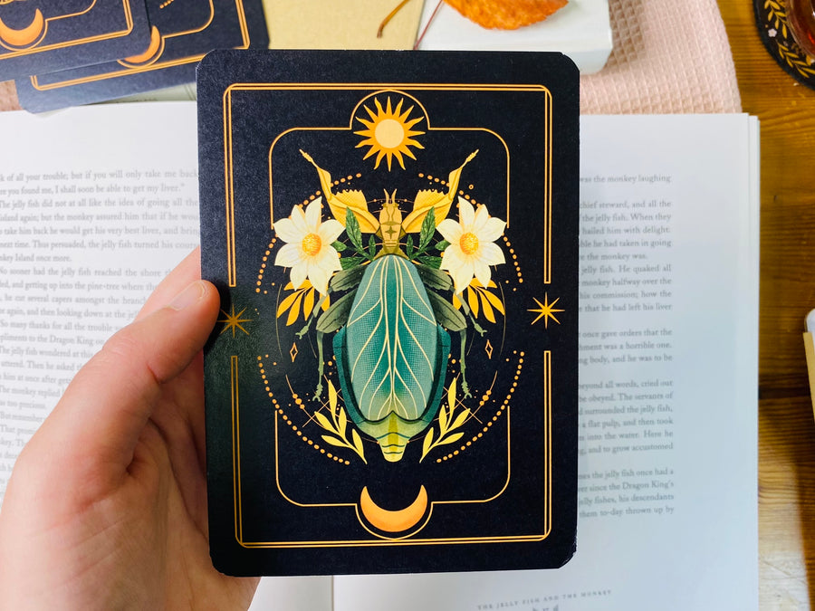 A Set of Insect Art Prints - A6 Bugs Post Card Set