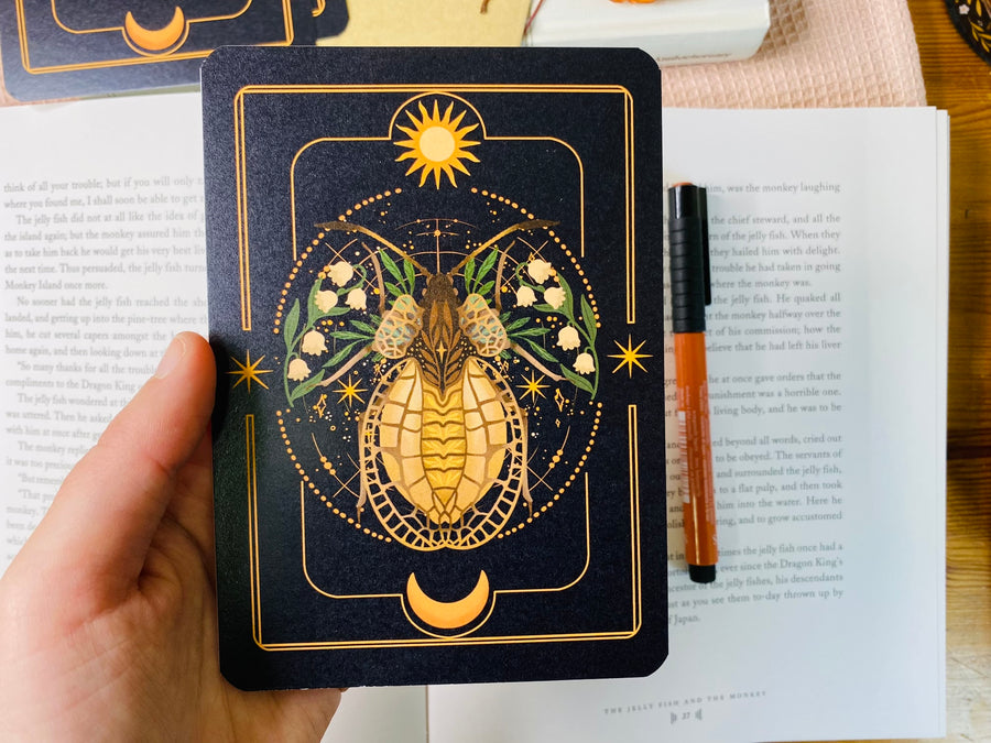 A Set of Insect Art Prints - A6 Bugs Post Card Set