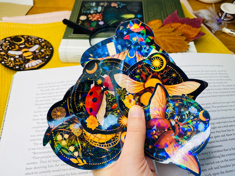 Insects Holographic Stickers - Bullet Journal Stickers