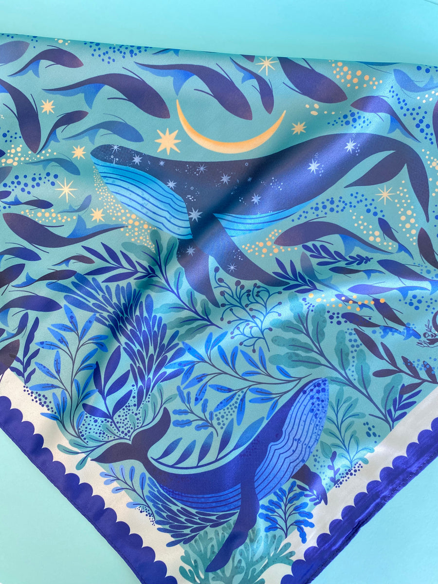 Sky Whale Motive Scarf