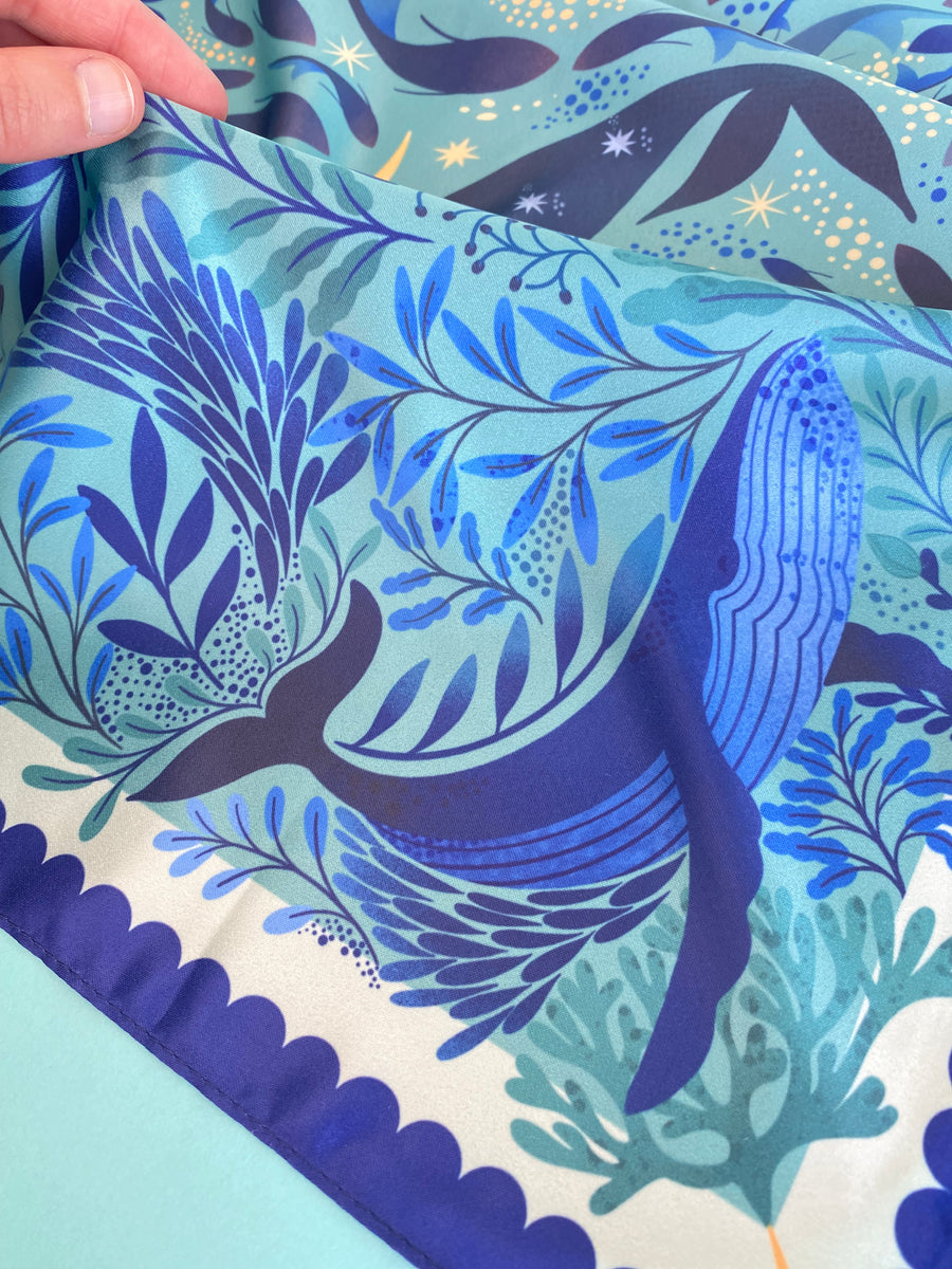 Sky Whale Motive Scarf