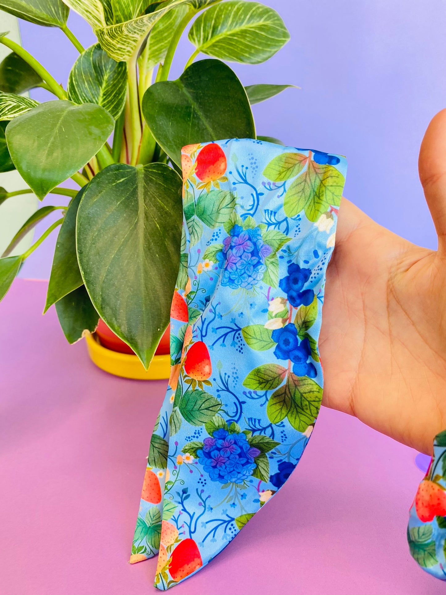Blueberry, Strawberry Scrunchie / Hair Band