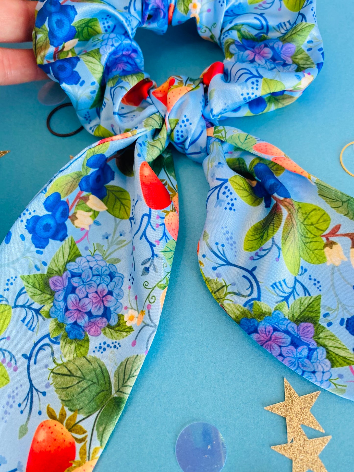 Blueberry, Strawberry Scrunchie / Hair Band