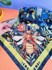 Bee Hive Motive Scarf