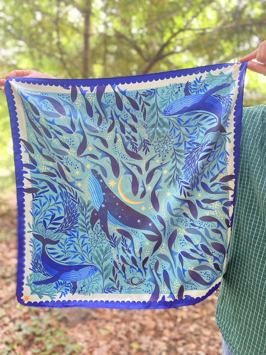 Sky Whale Motive Scarf