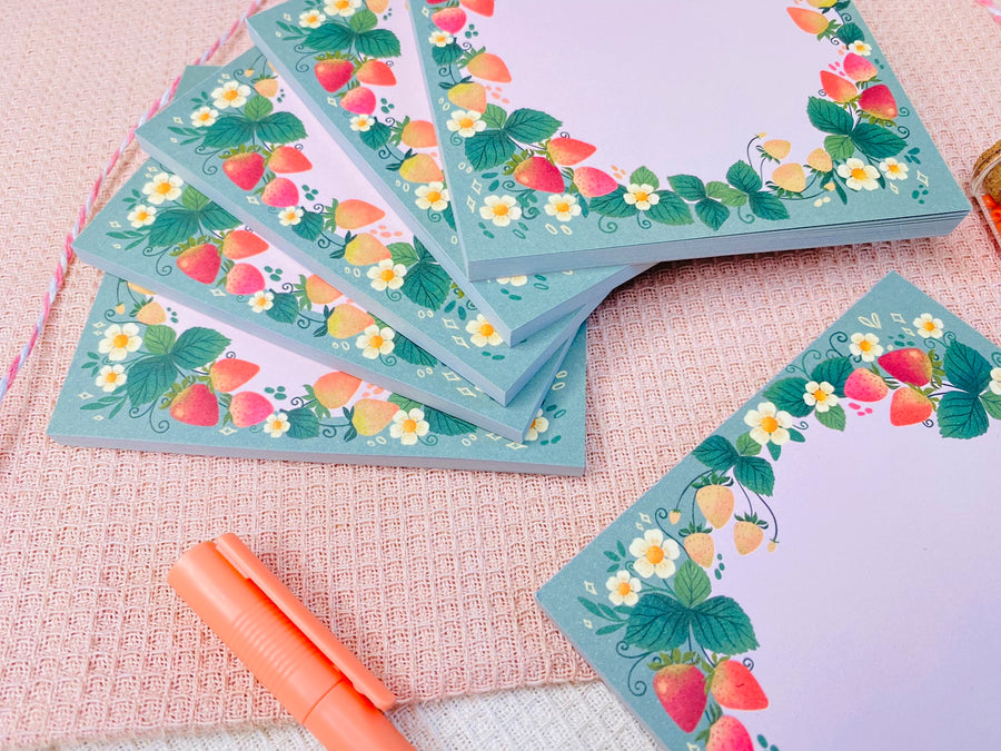 Strawberry Memopad Mini Notepads