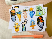 Vase Sticker Sheet