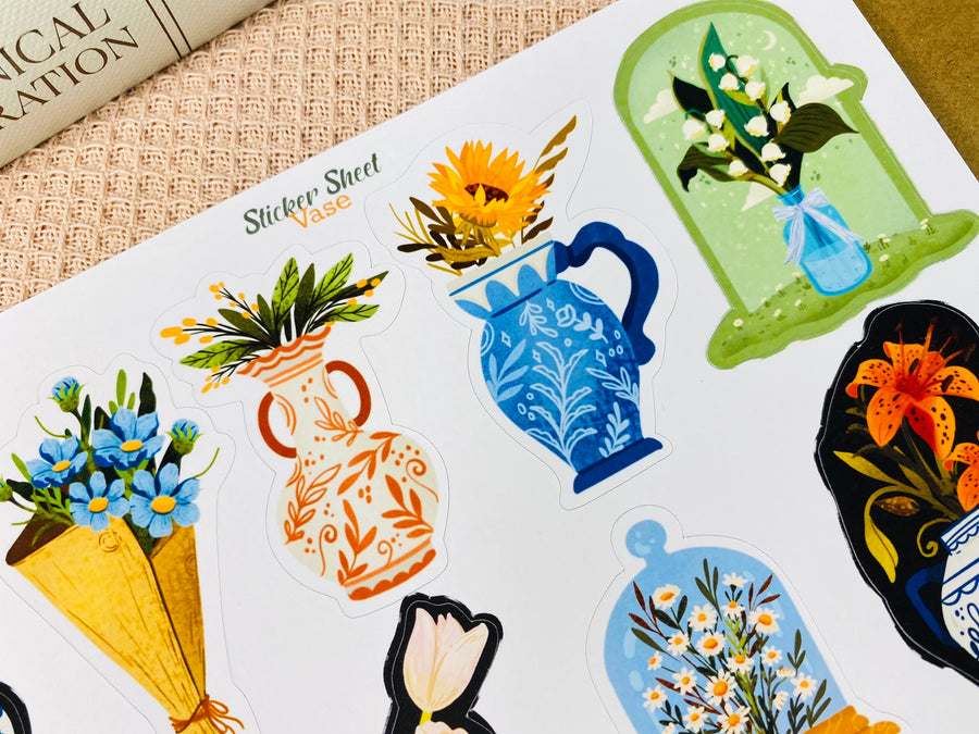 Vase Sticker Sheet
