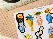Vase Sticker Sheet