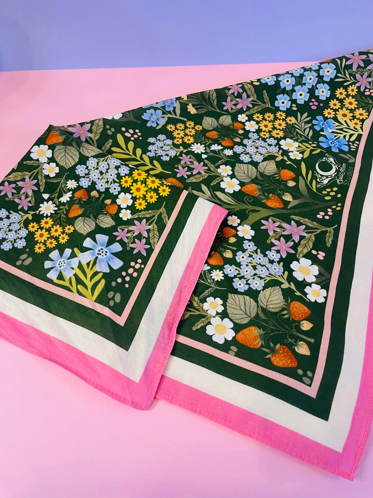 Backyard Garden Motive Scarf
