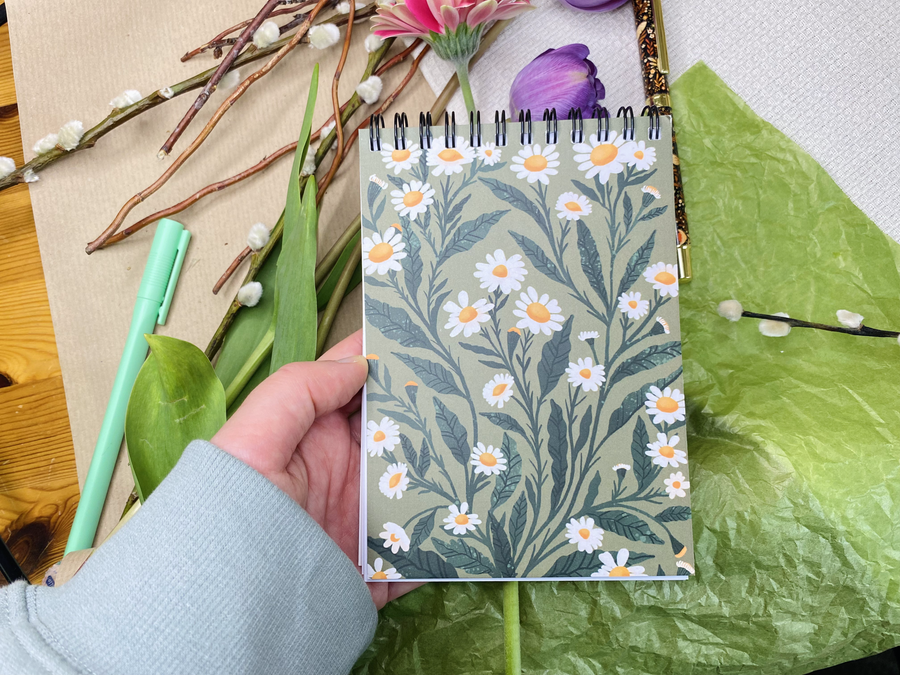 B Grade - Daisy Lined Notebook