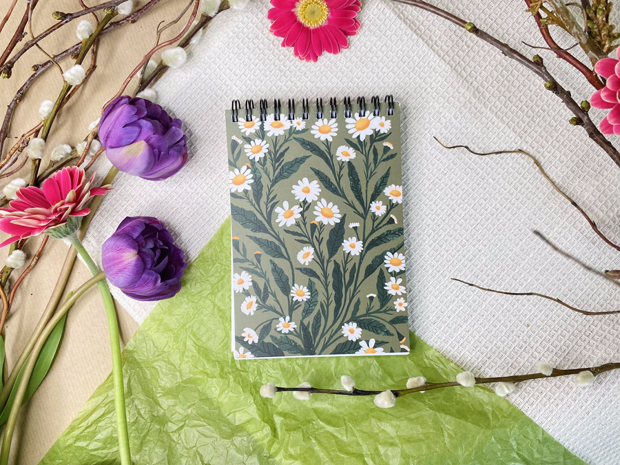 B Grade - Daisy Lined Notebook