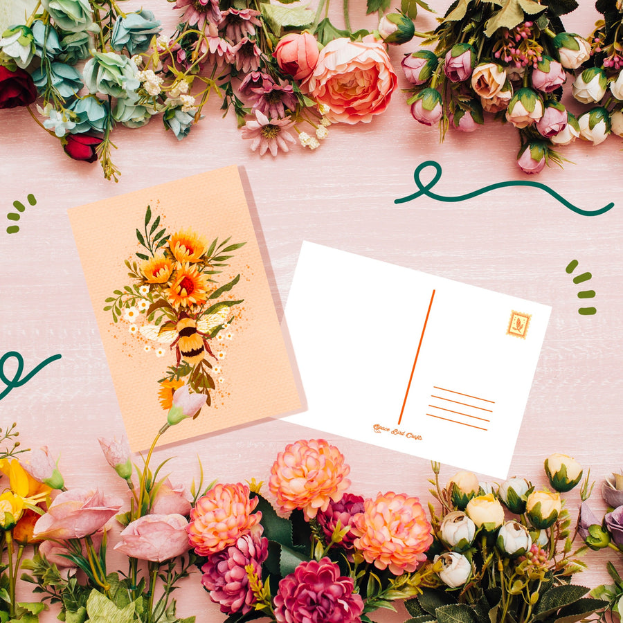 A Set of Floral Post Cards