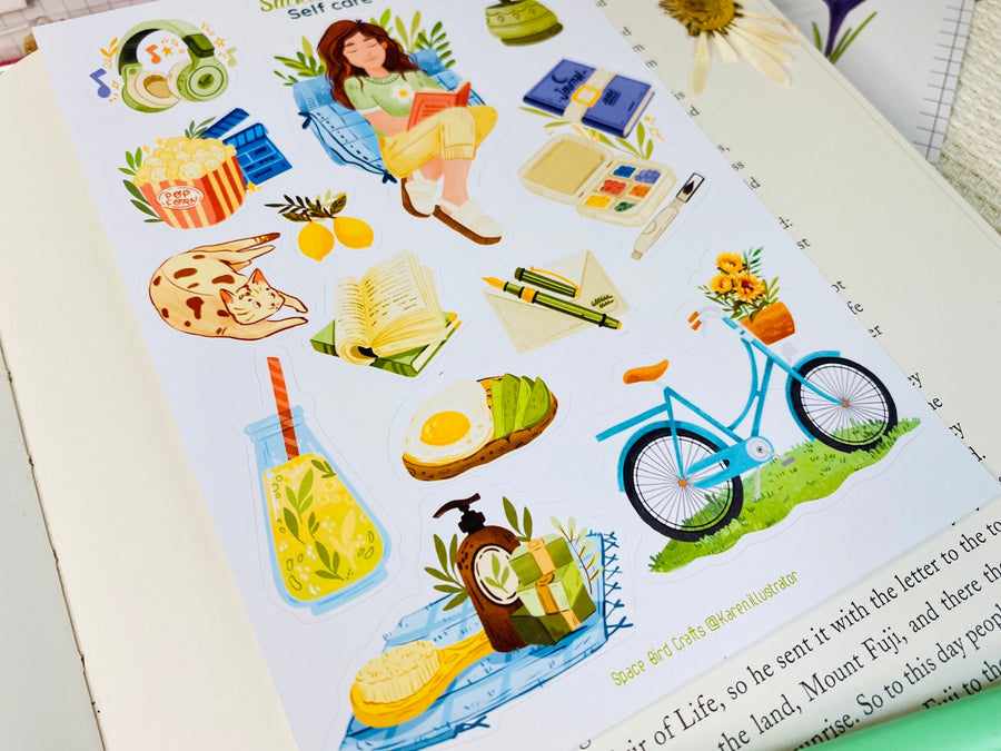 Self Care Sticker Sheet