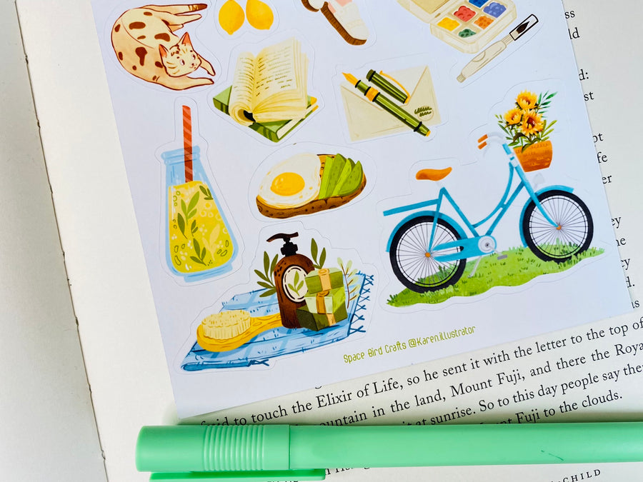 Self Care Sticker Sheet