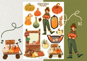 Pumpkin Sticker Sheet