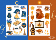 Sun and Moon Queen Sticker Sheet