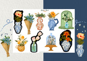 Vase Sticker Sheet