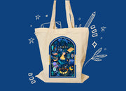 Moon Girl Motive Tote Bag