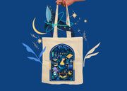 Moon Girl Motive Tote Bag