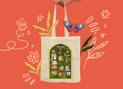 Blossom Motive Tote Bag
