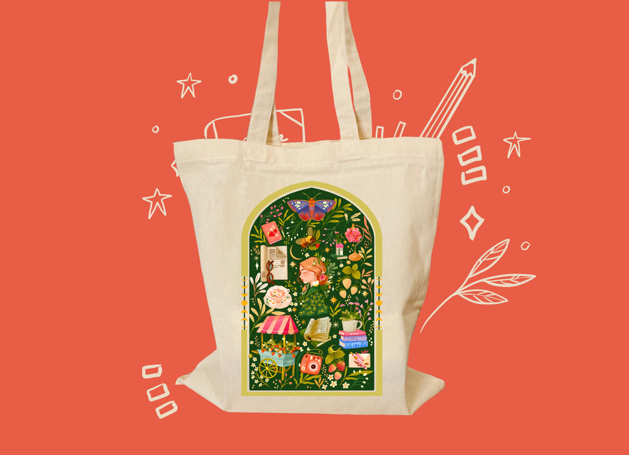 Blossom Motive Tote Bag