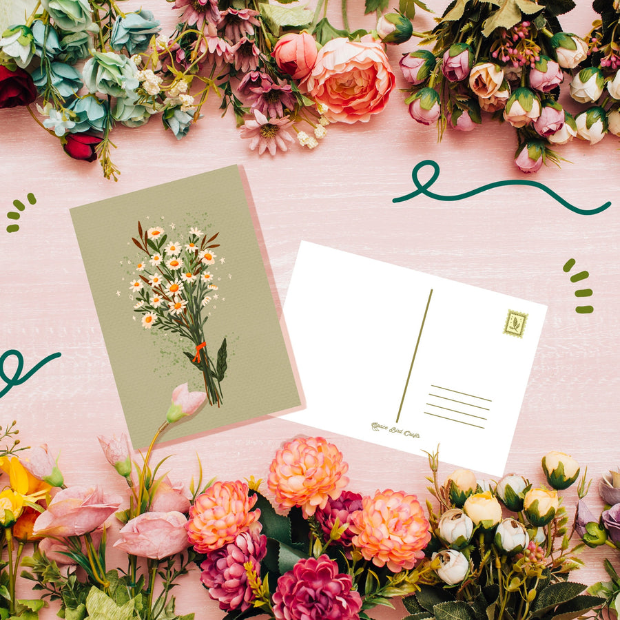 A Set of Floral Post Cards