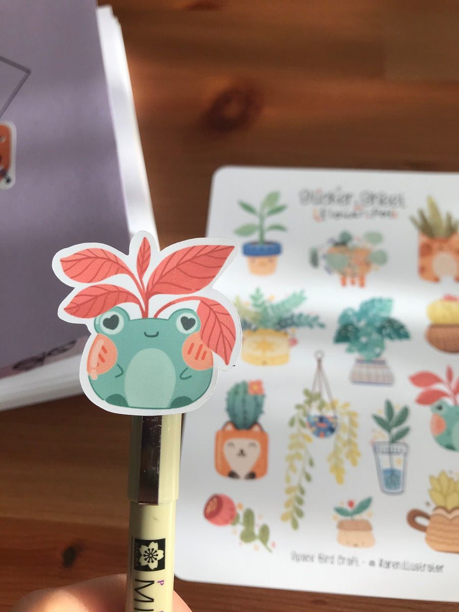 Flower Pot Sticker Sheet
