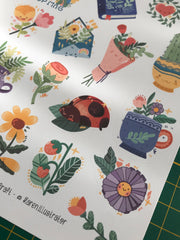 Spring Sticker Sheet